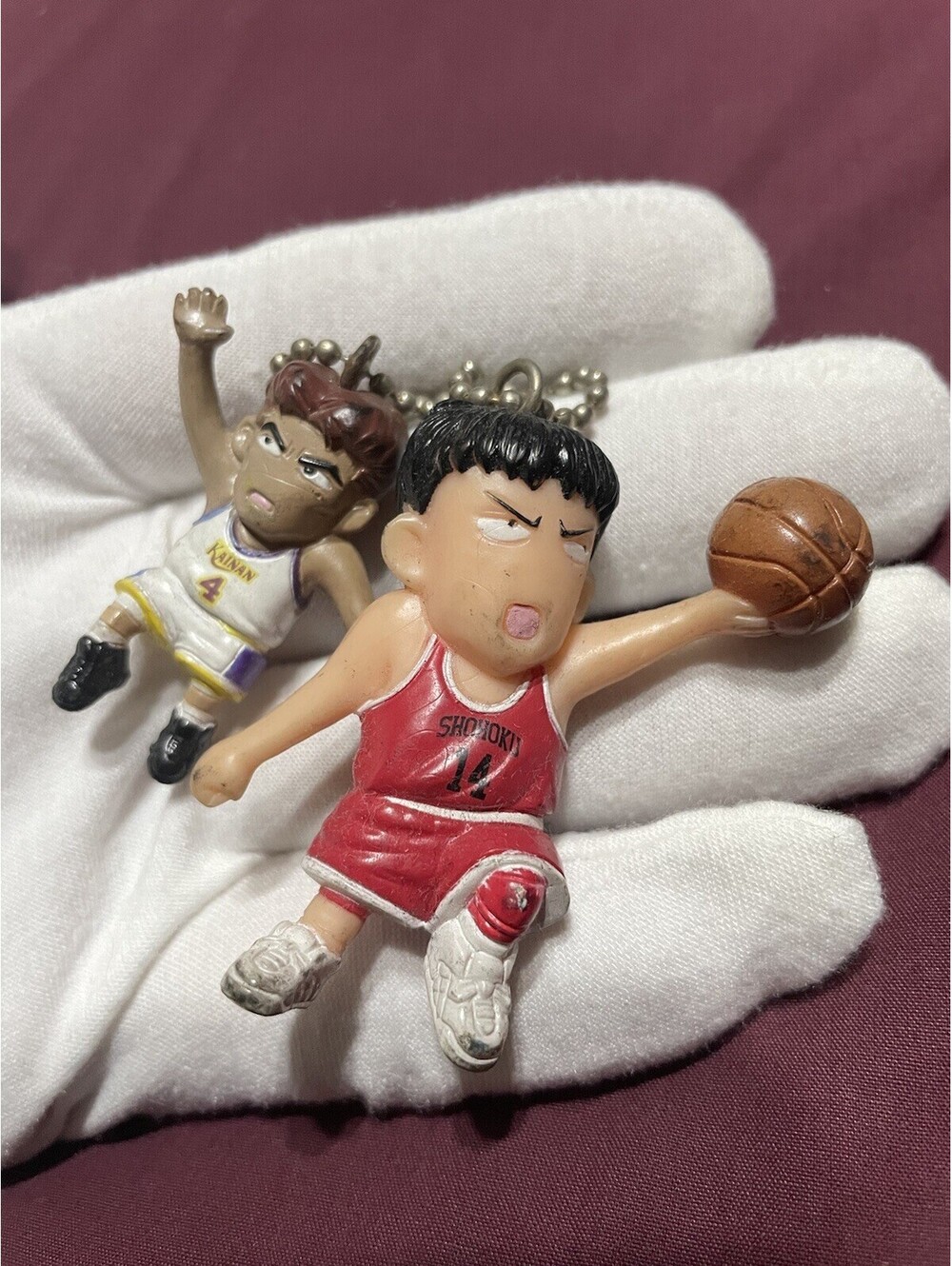 Vintage Hisashi Slam Dunk Keychain Strap Bandai 1995 Figure Japan Exclusive